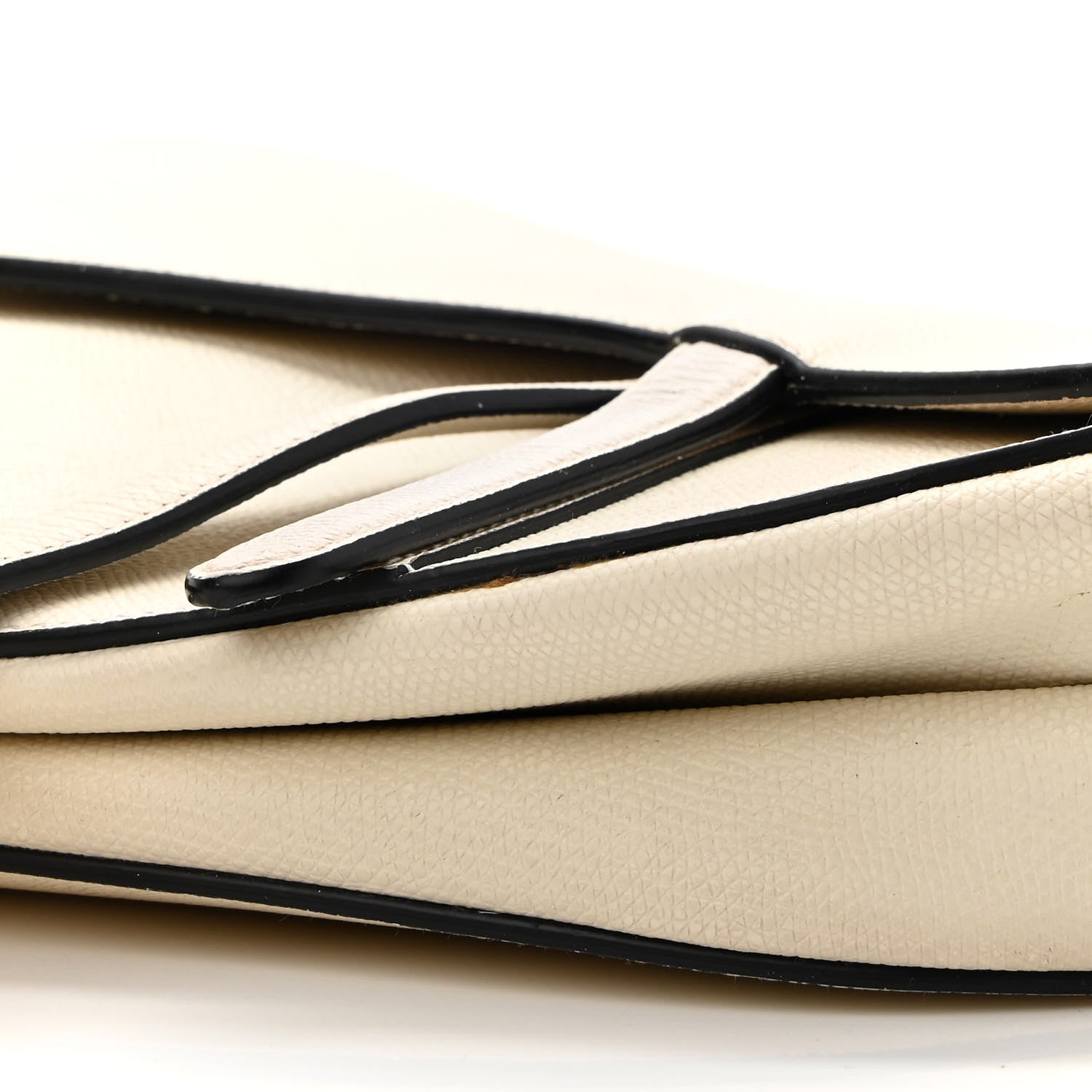 Christian Dior Grained Calfskin Saddle Bag White 8 of 9