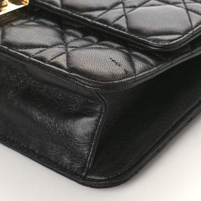 Christian Dior Lambskin Cannage Miss Dior Promenade Pouch Black 8 of 10