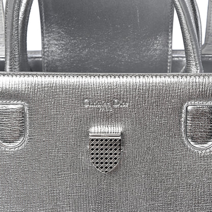 Christian Dior Metallic Grained Calfskin Medium Diorever Flap Silver 6 of 12