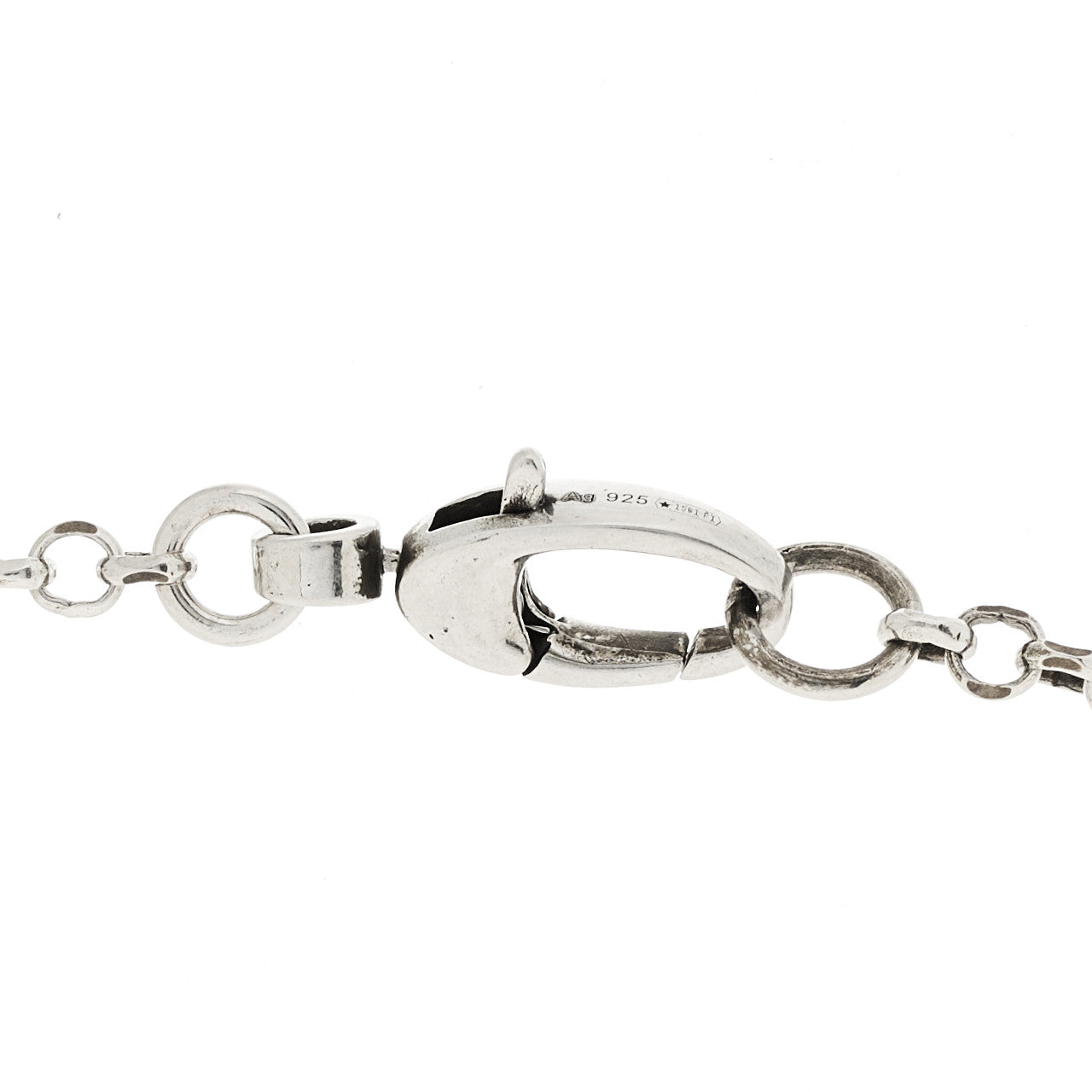 Gucci Sterling Silver Double G Key Pendant Necklace 5 of 6