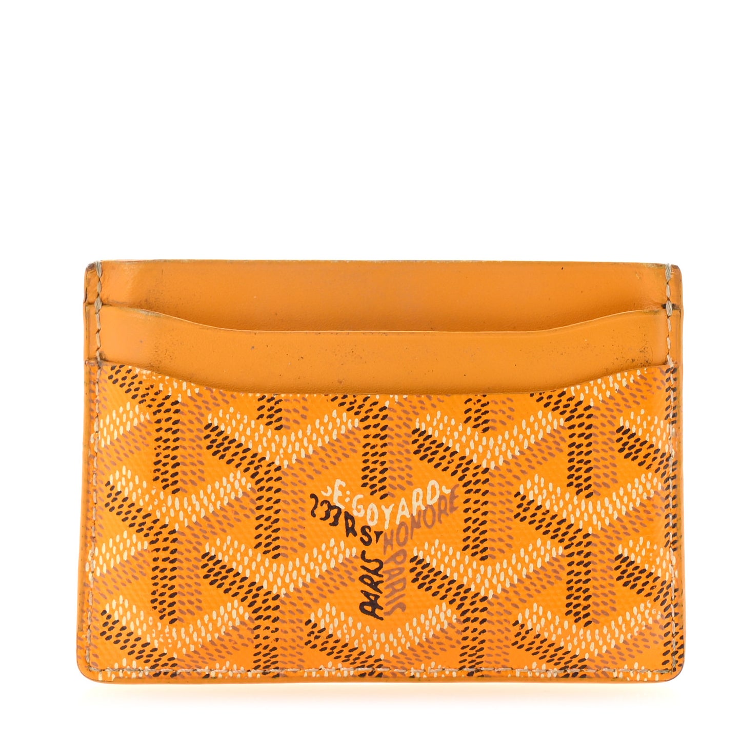 Goyardine Saint Sulpice Card Holder Yellow
