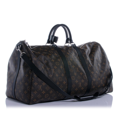 Louis Vuitton Monogram Macassar Keepall Bandouliere 55 3 of 7