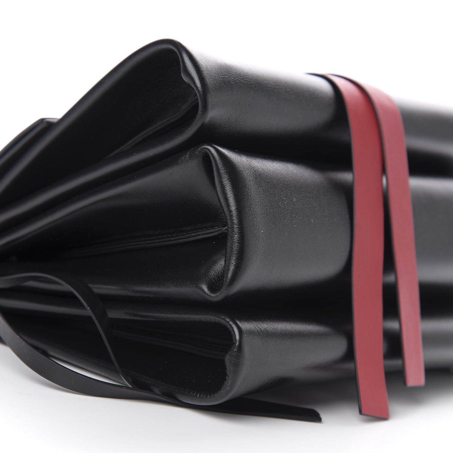 Smooth Calfskin Small Vring Shoulder Bag Black