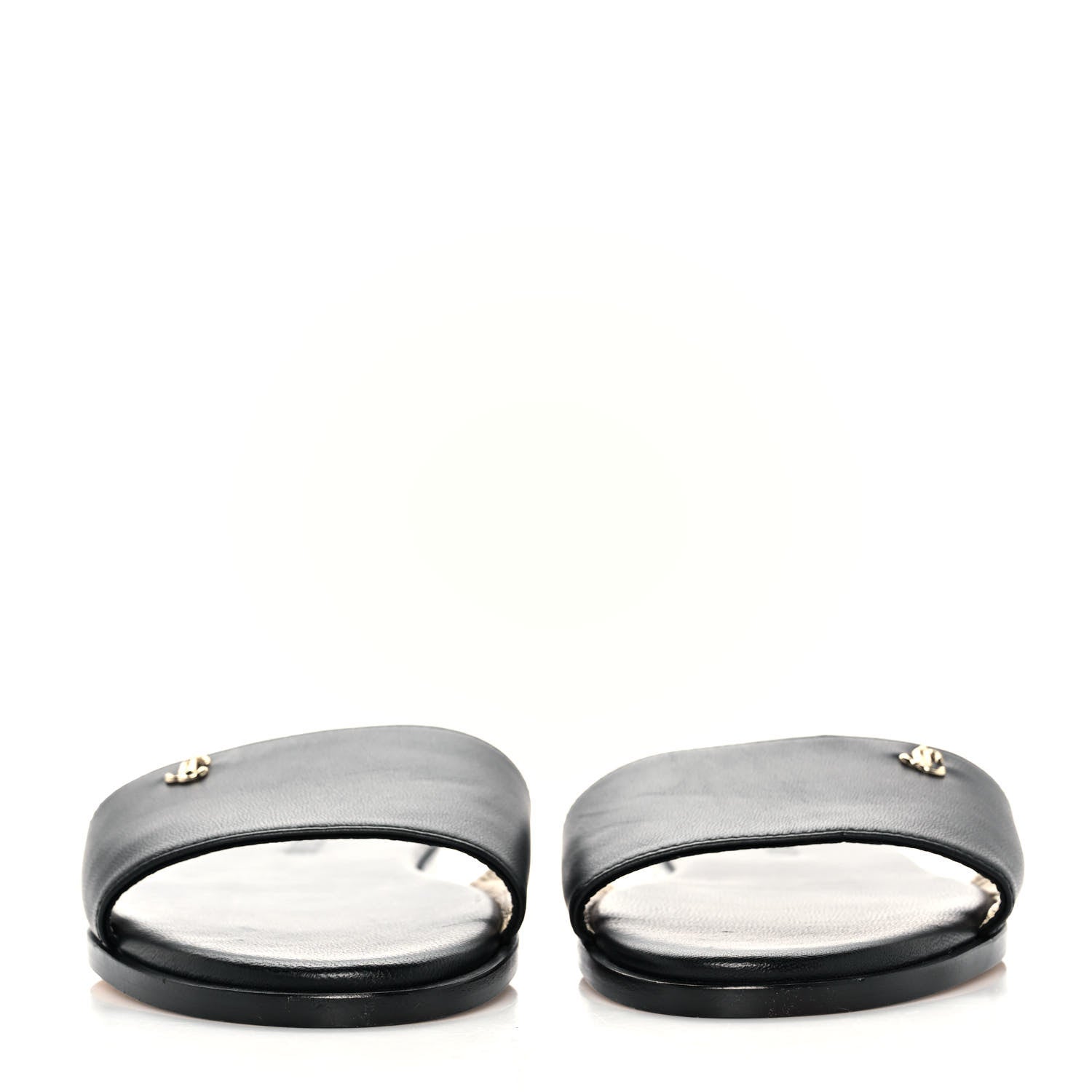 Jimmy Choo Nappa Minea Flat Sandals 37 Black 2 of 8