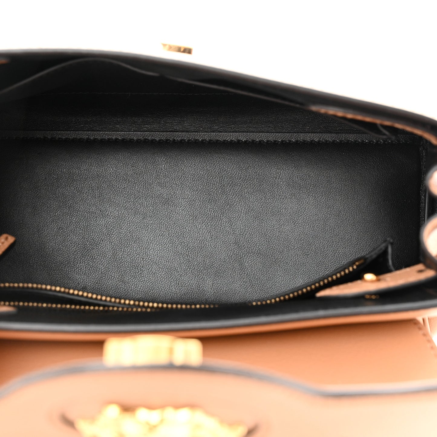 Calfskin Medium La Medusa Top Handle Handbag Brown