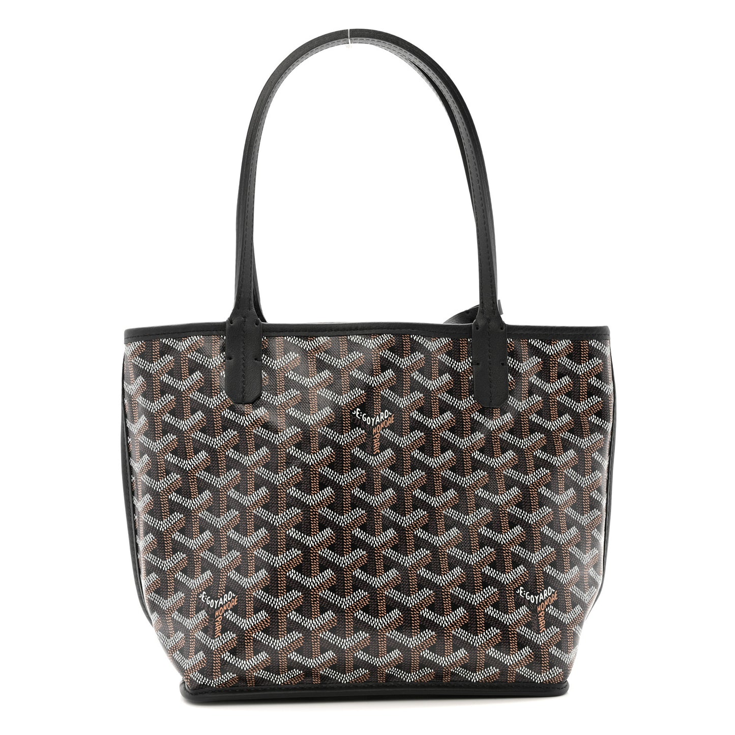 Goyardine Reversible Mini Anjou Black