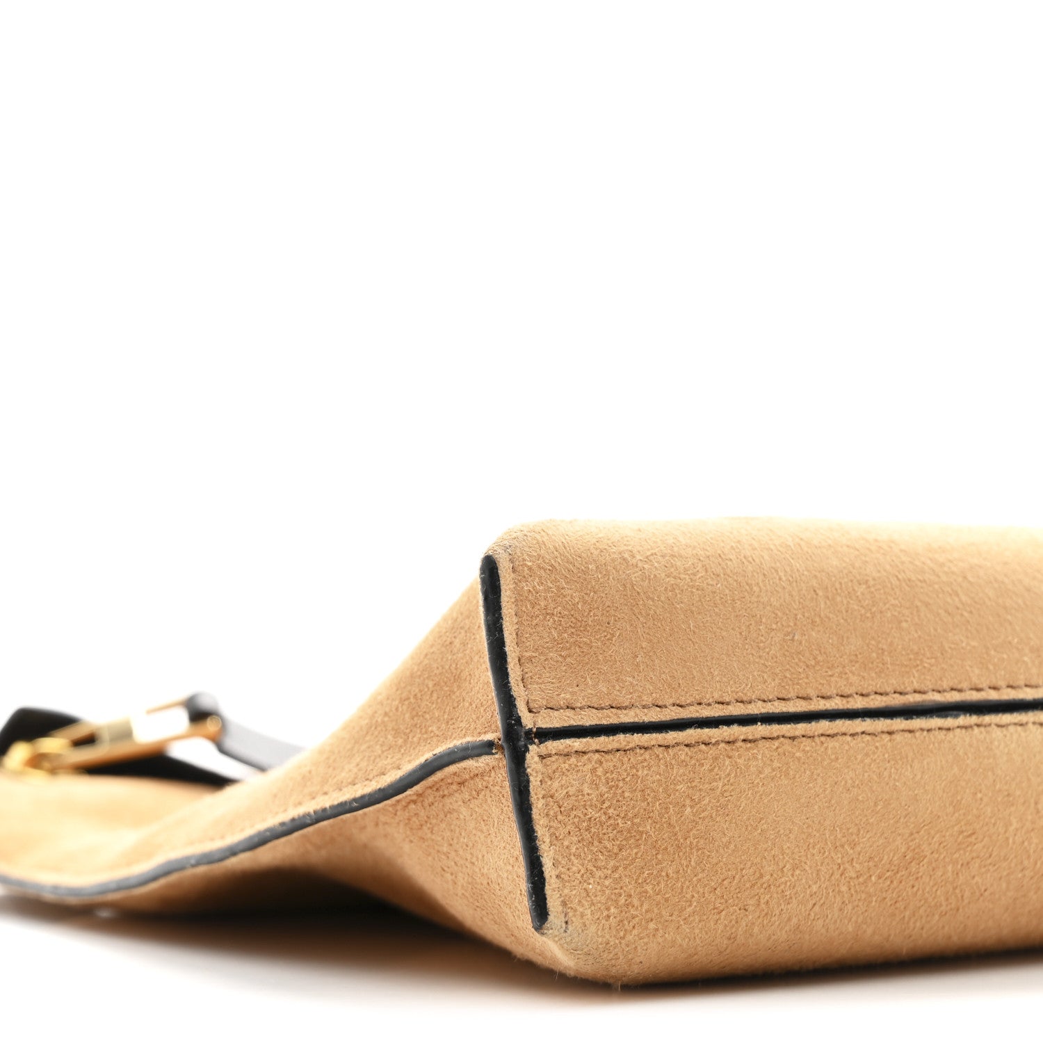 Loewe Suede Striped Large T Pouch Carmel 8 of 9