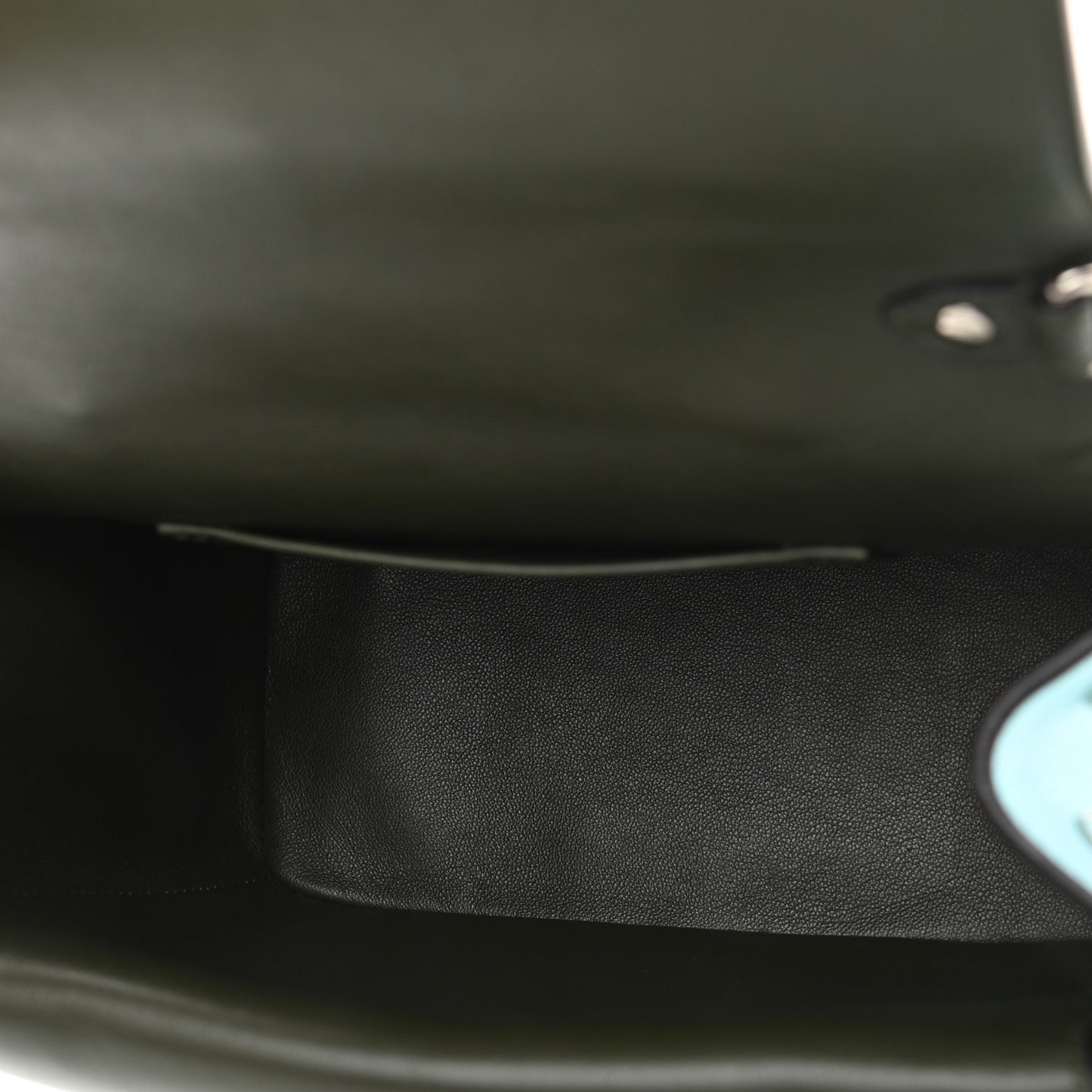 Smooth Calfskin Small Be Dior Flap Blue