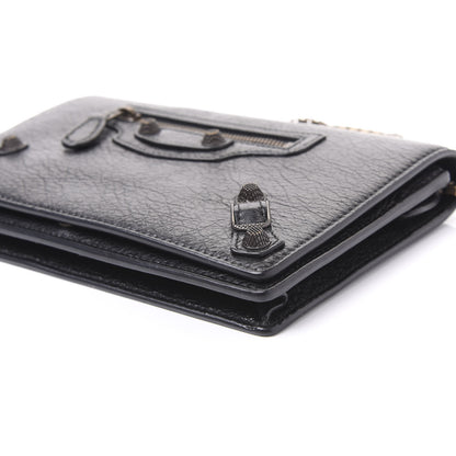 Balenciaga Agneau Giant 12 Brass Wallet On Chain Black 8 of 9