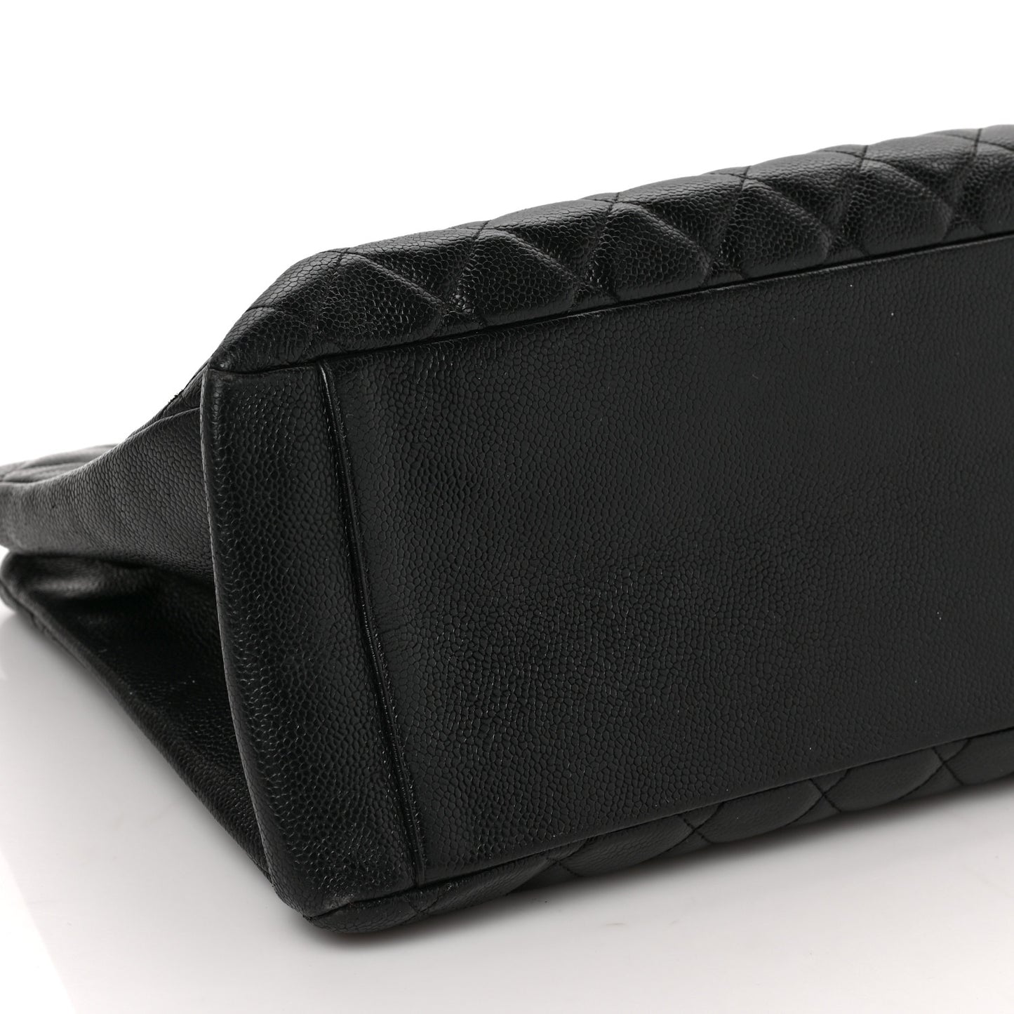 Caviar Quilted Grand Shopping Tote GST Black