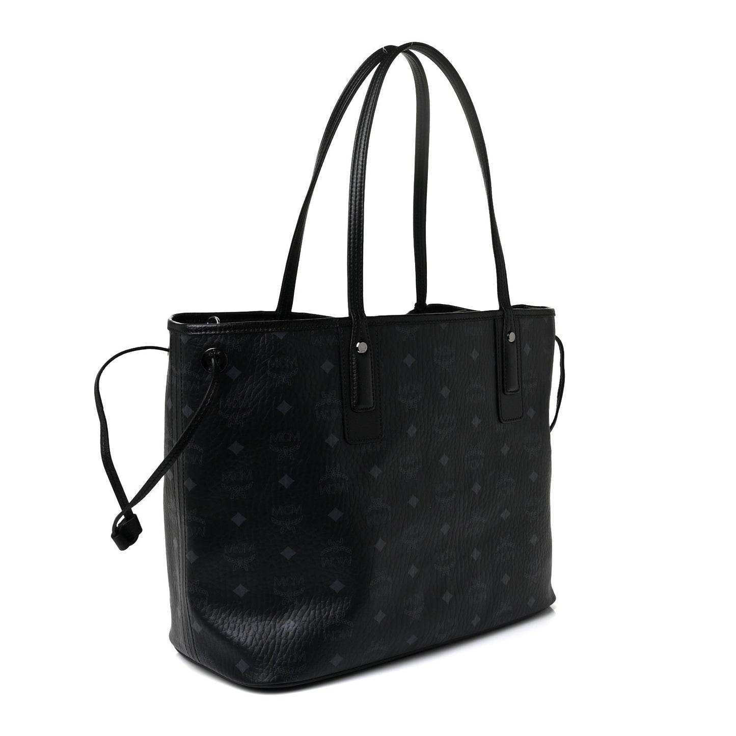 Visetos Medium Liz Reversible Shopper Tote Black