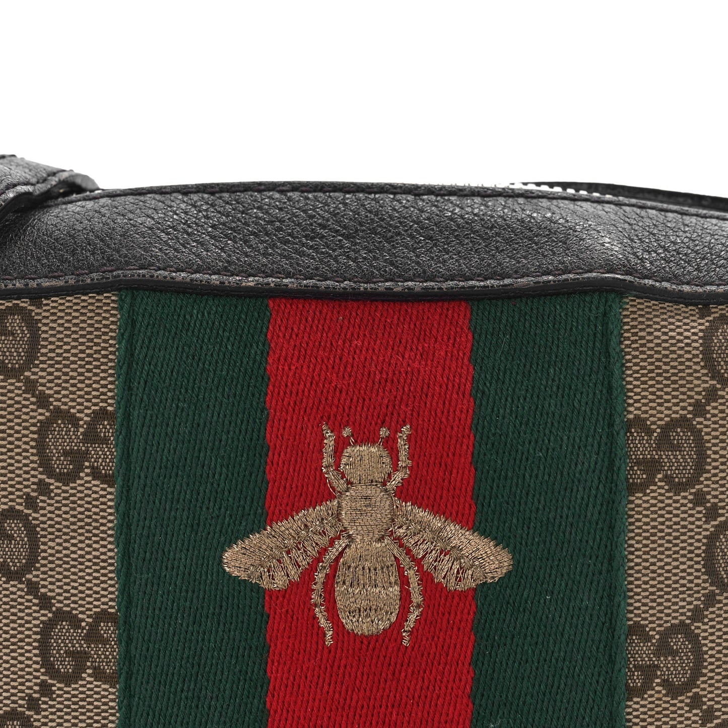 Monogram Web Small Webby Bee Shoulder Bag Dark Brown