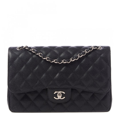 Chanel Caviar Quilted Jumbo Double Flap Black 1 of 11