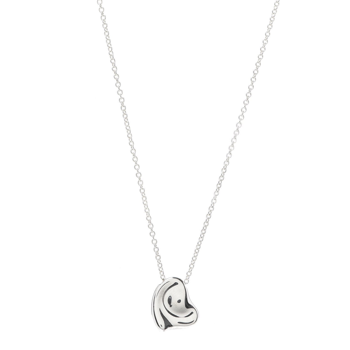 Sterling Silver 9mm Elsa Perretti Full Heart Pendant Necklace