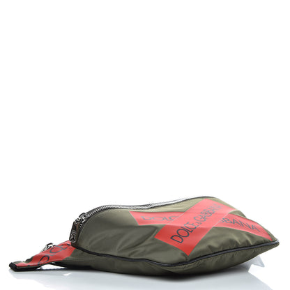 Dolce & Gabbana Nylon Logo Belt Bag Militare Multicolor 4 of 7