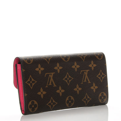 Louis Vuitton Monogram Emilie Wallet Hot Pink 3 of 6