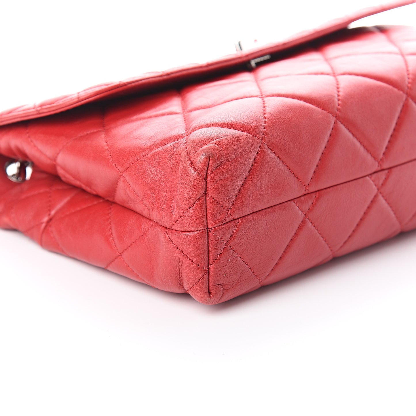 Calfskin Quilted In the Business Flap Bag Red