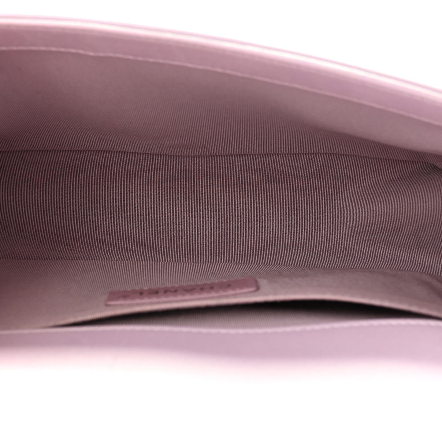 Metallic Lambskin Chevron Quilted Medium Boy Flap Purple