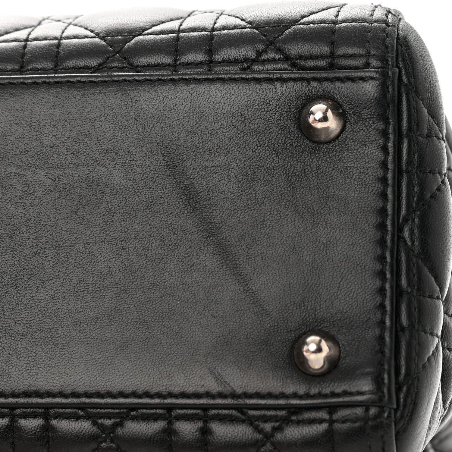 Christian Dior Lambskin Cannage Large Lady Dior Black 13 of 18
