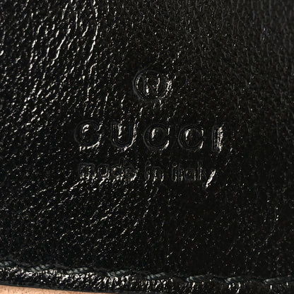 Gucci Vintage Effect Calfskin Matelasse Diagonal Mini Torchon GG Marmont 2.0 Bucket Bag Black Romantic Cherry 5 of 9