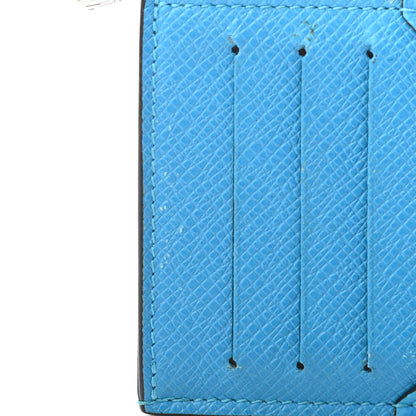 Louis Vuitton Taigarama Coin Card Holder Blue Lagoon 7 of 9
