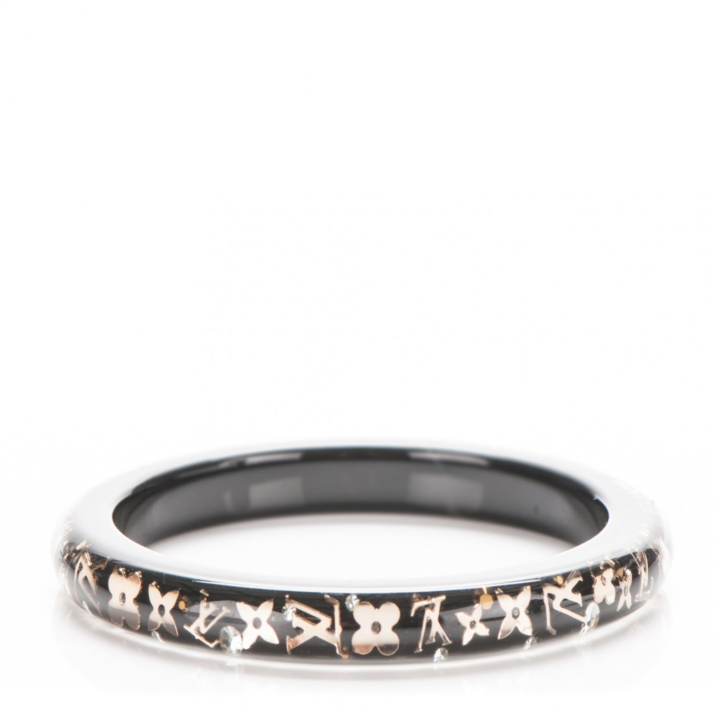 Resin Swarovski Medium Inclusion Bracelet PM Black