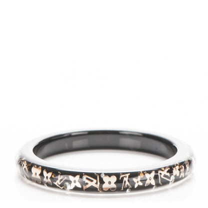 Louis Vuitton Resin Swarovski Medium Inclusion Bracelet PM Black 1 of 4