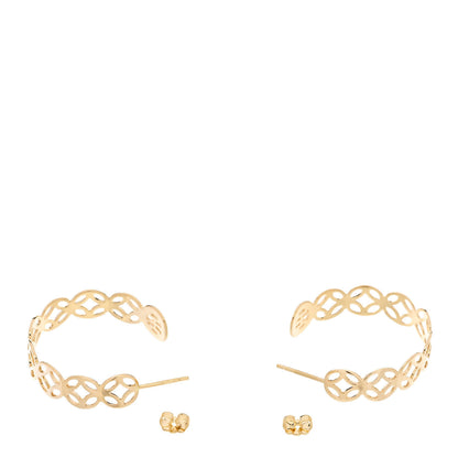 John Hardy 18K Yellow Gold Batu Kawung 8.5mm Hoop Earrings 3 of 4