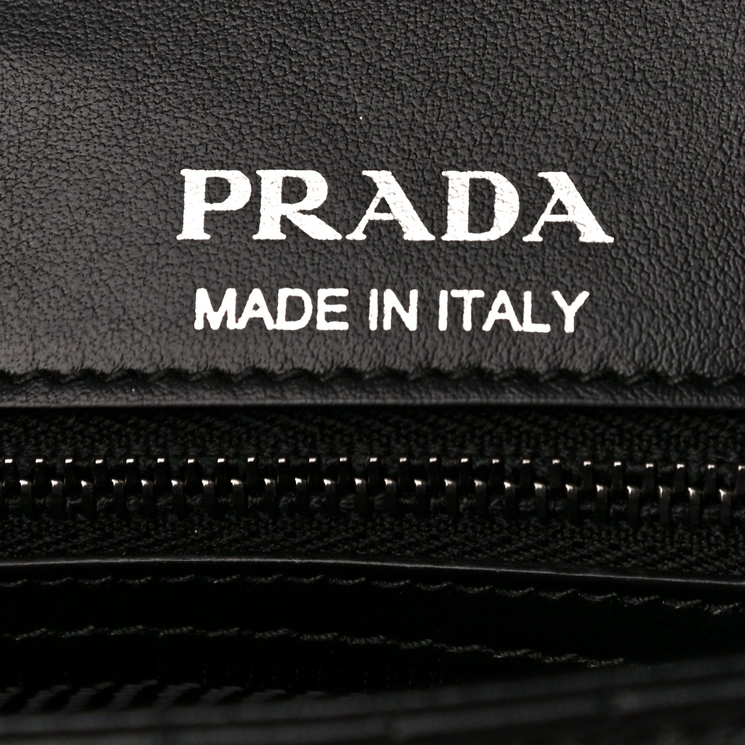 Prada Soft Calfskin Impunture Diagramme Medium Chain Flap Shoulder Bag Black 6 of 9