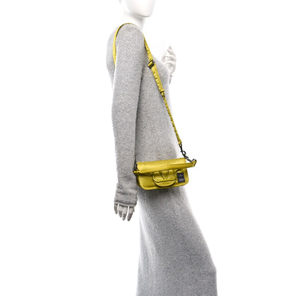 Valentino Garavani X PORTER Technical Fabric Vlogo Loco Small Crossbody Bag Yellow 2 of 10