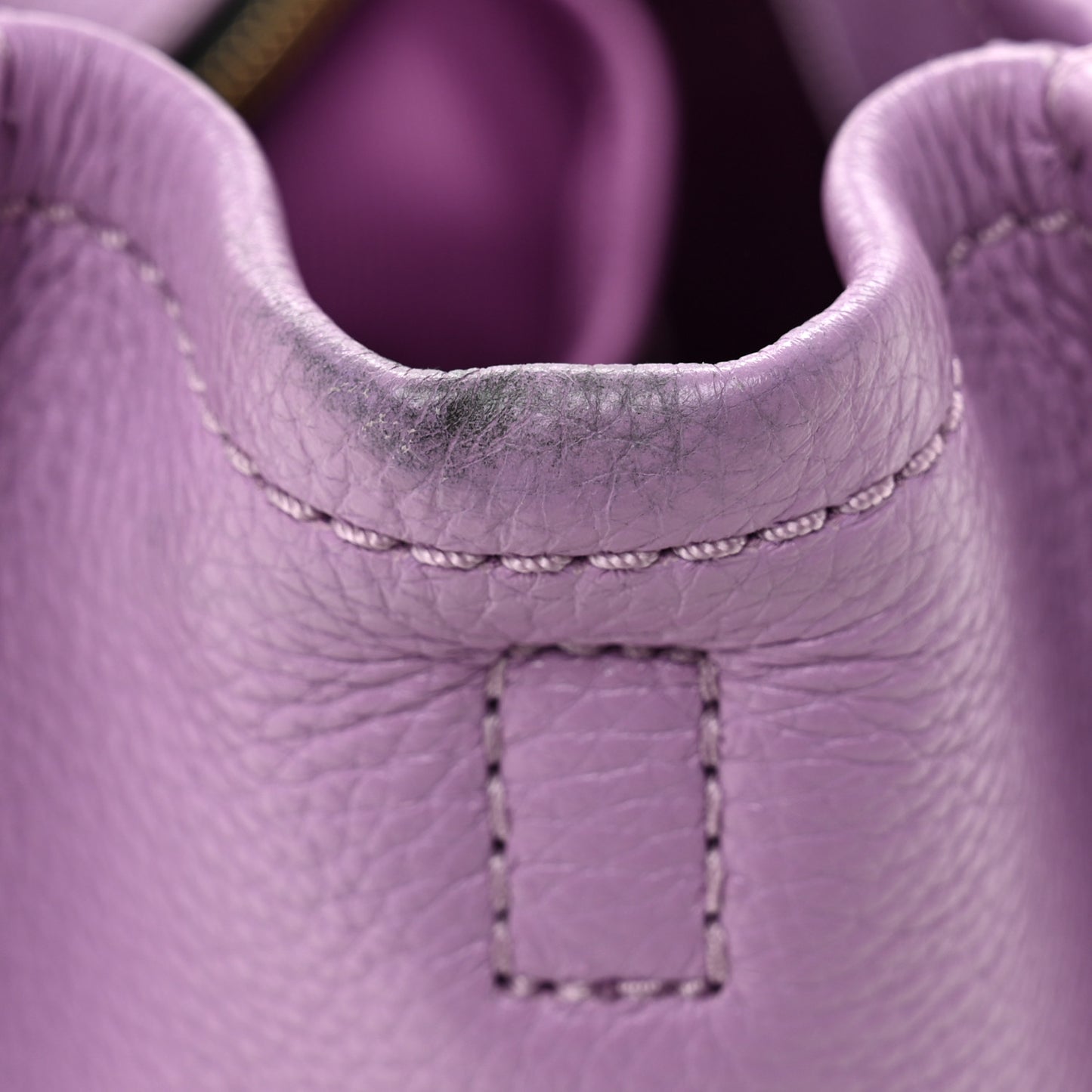Grained Calfskin Small The Tote Bag Regal Orchid
