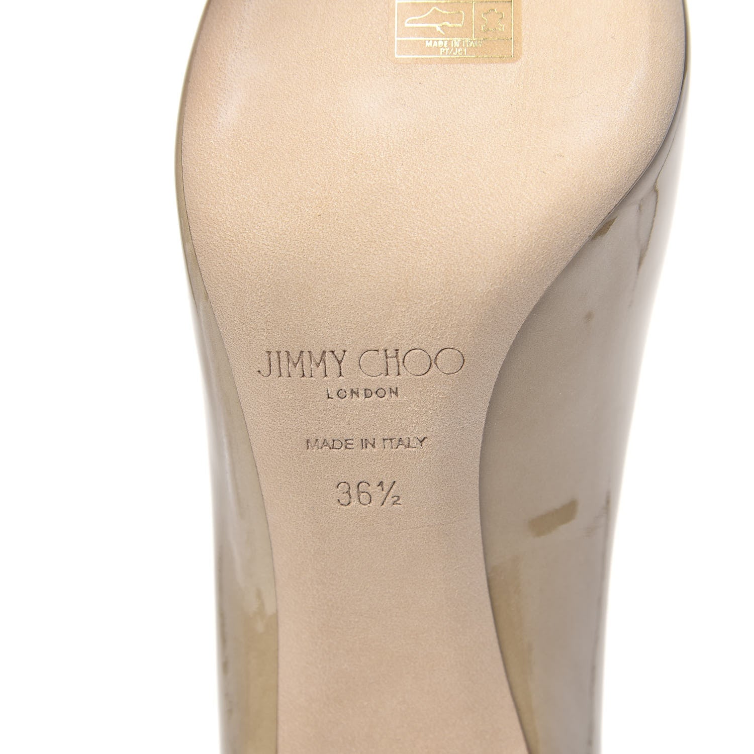 Jimmy Choo Patent Romy 85 Pumps 36.5 Nude 6 of 9