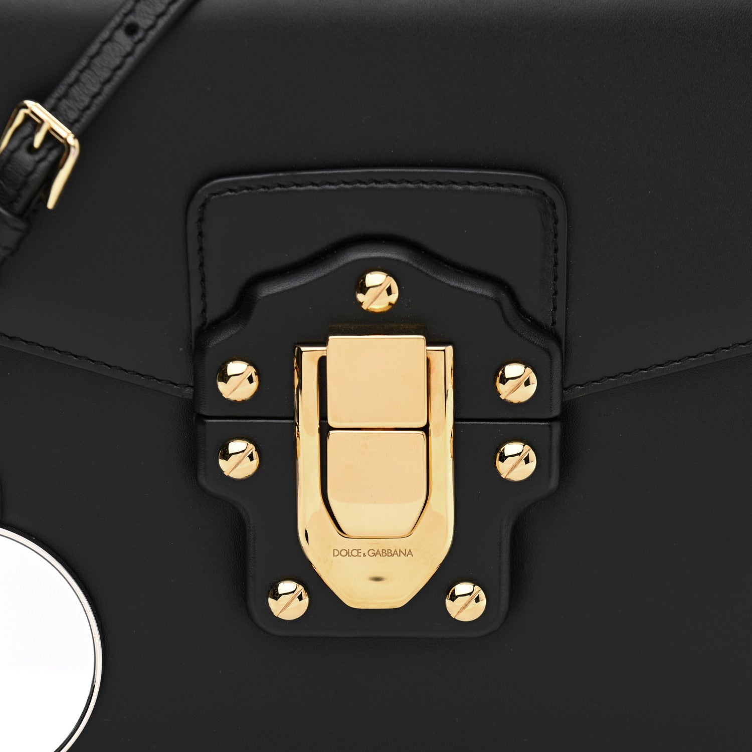 Dolce & Gabbana Calfskin Lucia Shoulder Bag Black 8 of 14