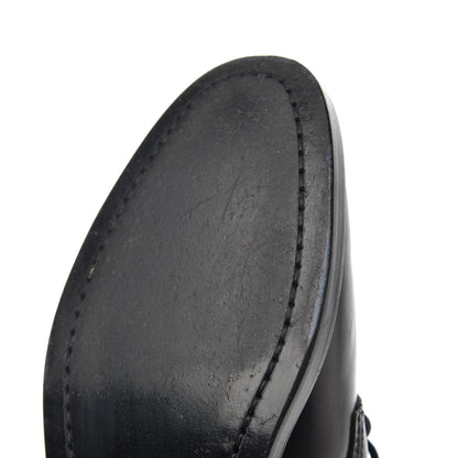Saint Laurent Smooth Calfskin Studded Strap Rangers Boots 37.5 Black 10 of 16