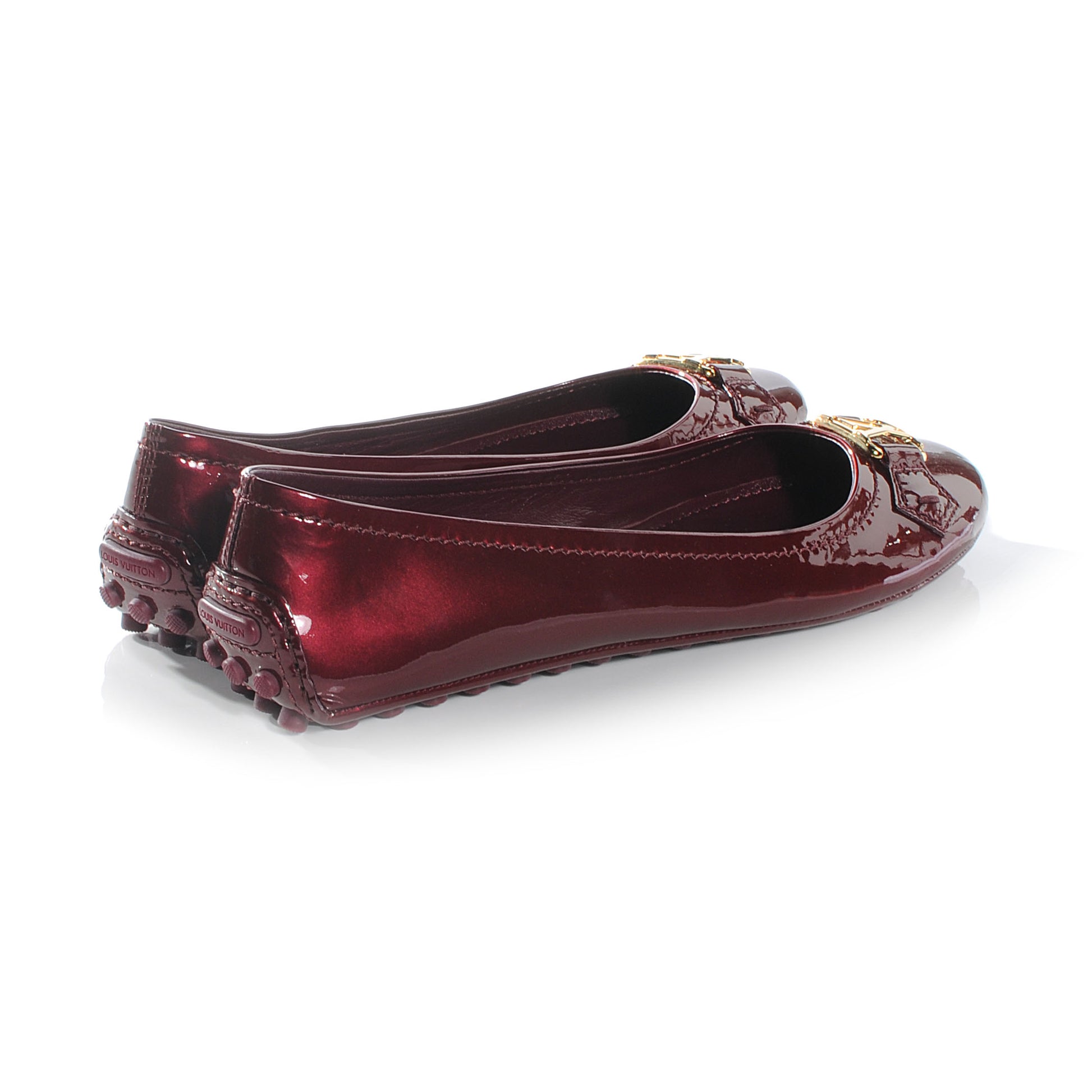 Louis Vuitton Patent Oxford Ballerina Flats 10 Amarante 5 of 7