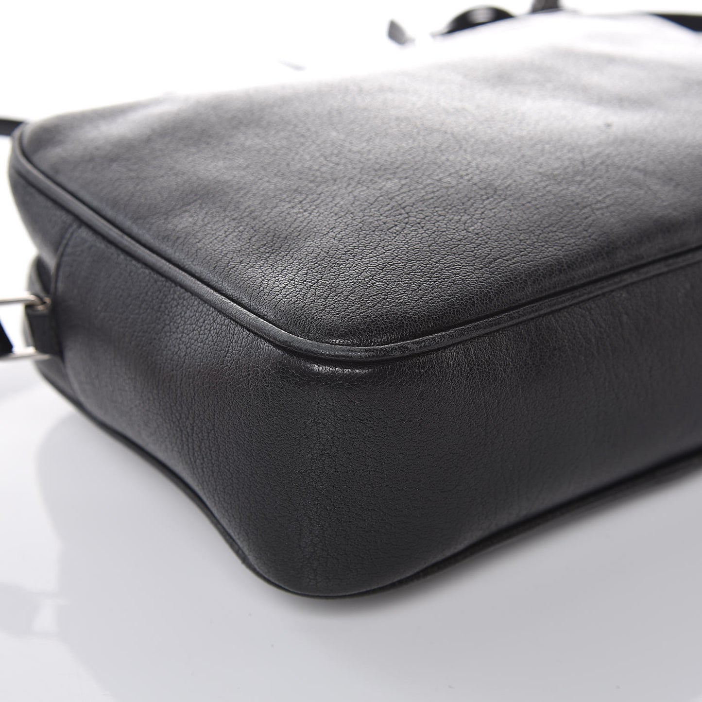 Lambskin Monogram Small Lou Camera Bag Black