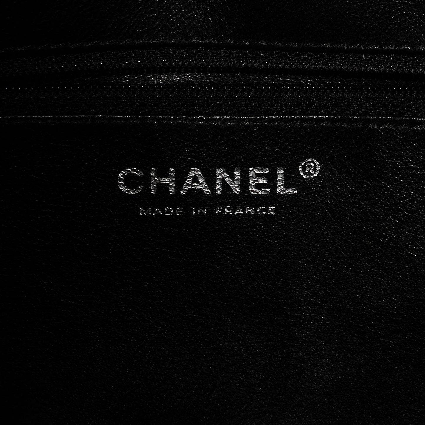 Calfskin Modern Chain Flap Black