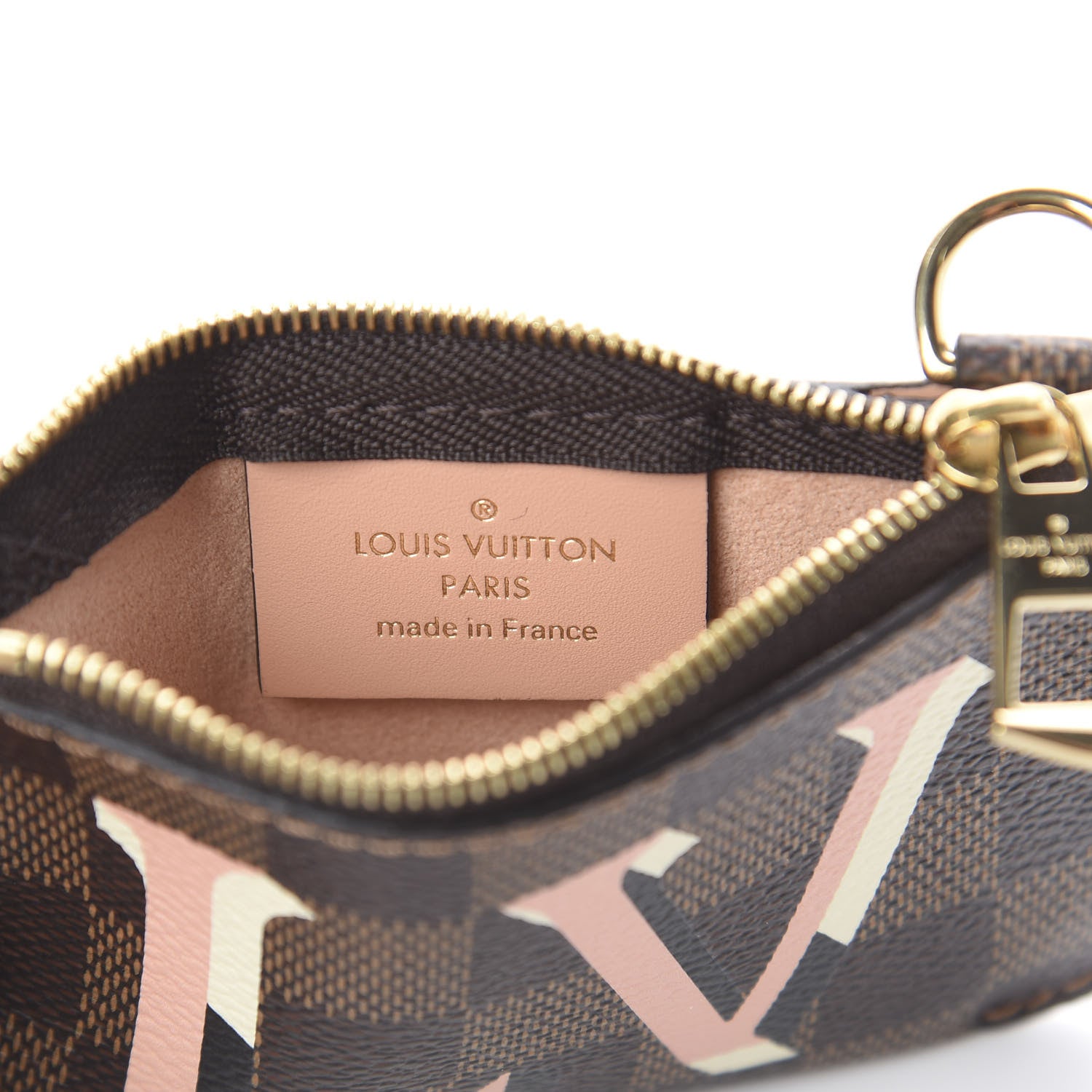 Louis Vuitton Damier Ebene Belmont Pochette Venus Pink 5 of 5