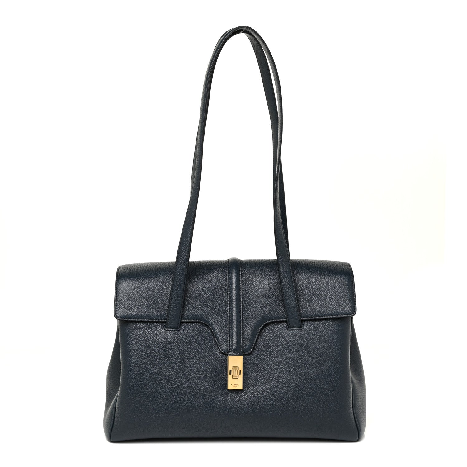 Celine Supple Grained Calfskin Medium Soft 16 Bag Navy Blue 1 of 8