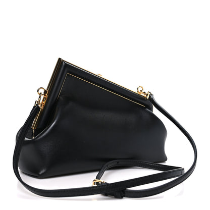 Fendi Shiny Nappa Small Fendi First Black Black 3 of 10