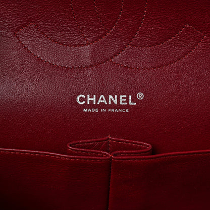 Chanel Patent Quilted Jumbo Double Flap Dark Red 5 of 11