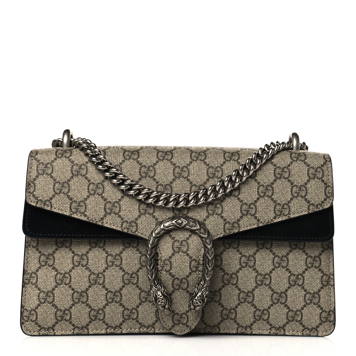 GG Supreme Monogram Small Dionysus Shoulder Bag Black