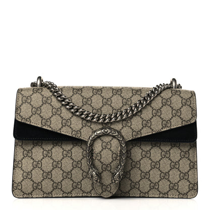 Gucci GG Supreme Monogram Small Dionysus Shoulder Bag Black 1 of 10