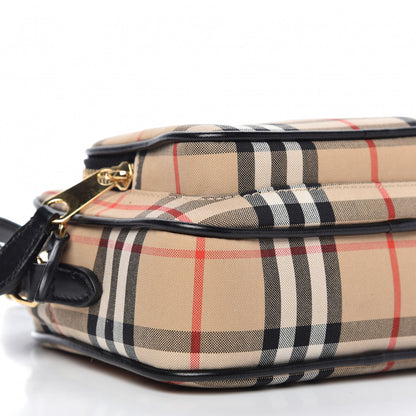 Burberry Calfskin Vintage Check Camera Bag Archive Beige 6 of 9