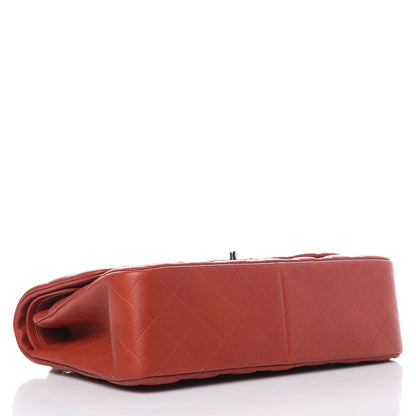 Chanel Caviar Quilted Jumbo Double Flap Dark Red 4 of 10