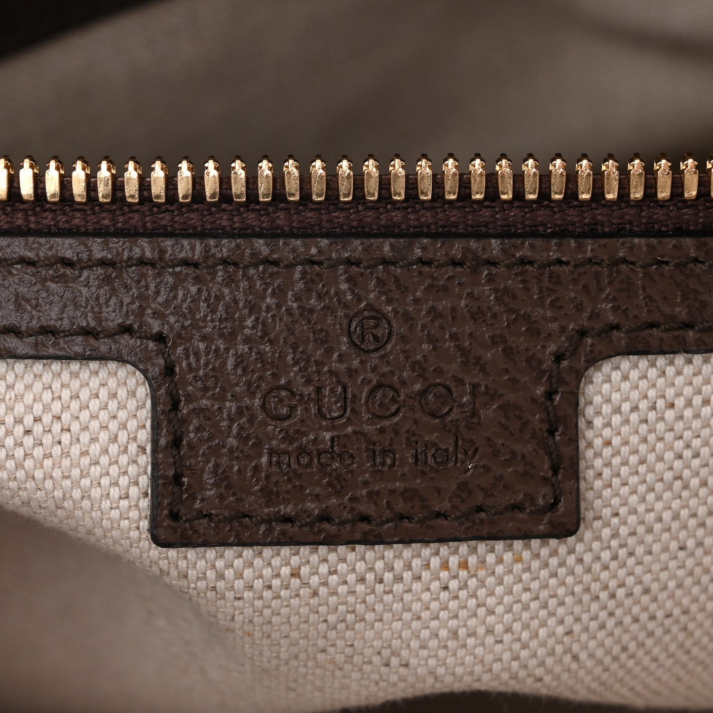 Monogram Jumbo GG Textured Dollar Calfskin Web Wristlet Messenger Bag Camel Ebony New Acero
