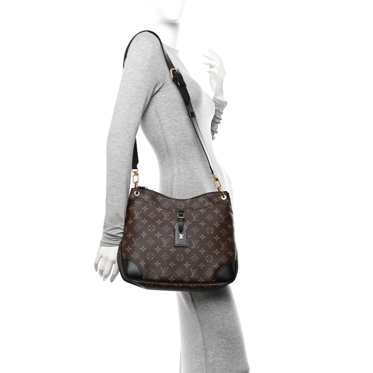 Louis Vuitton Monogram Odeon MM Black 2 of 10