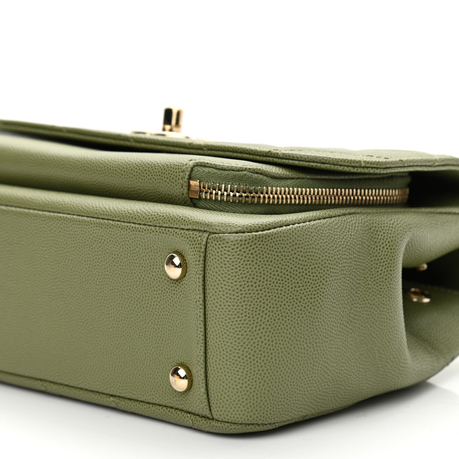 Chanel Caviar Quilted Medium Business Affinity Flap Green 9 of 9