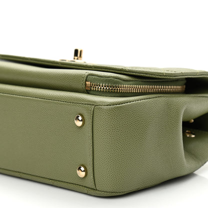 Chanel Caviar Quilted Medium Business Affinity Flap Green 9 of 9
