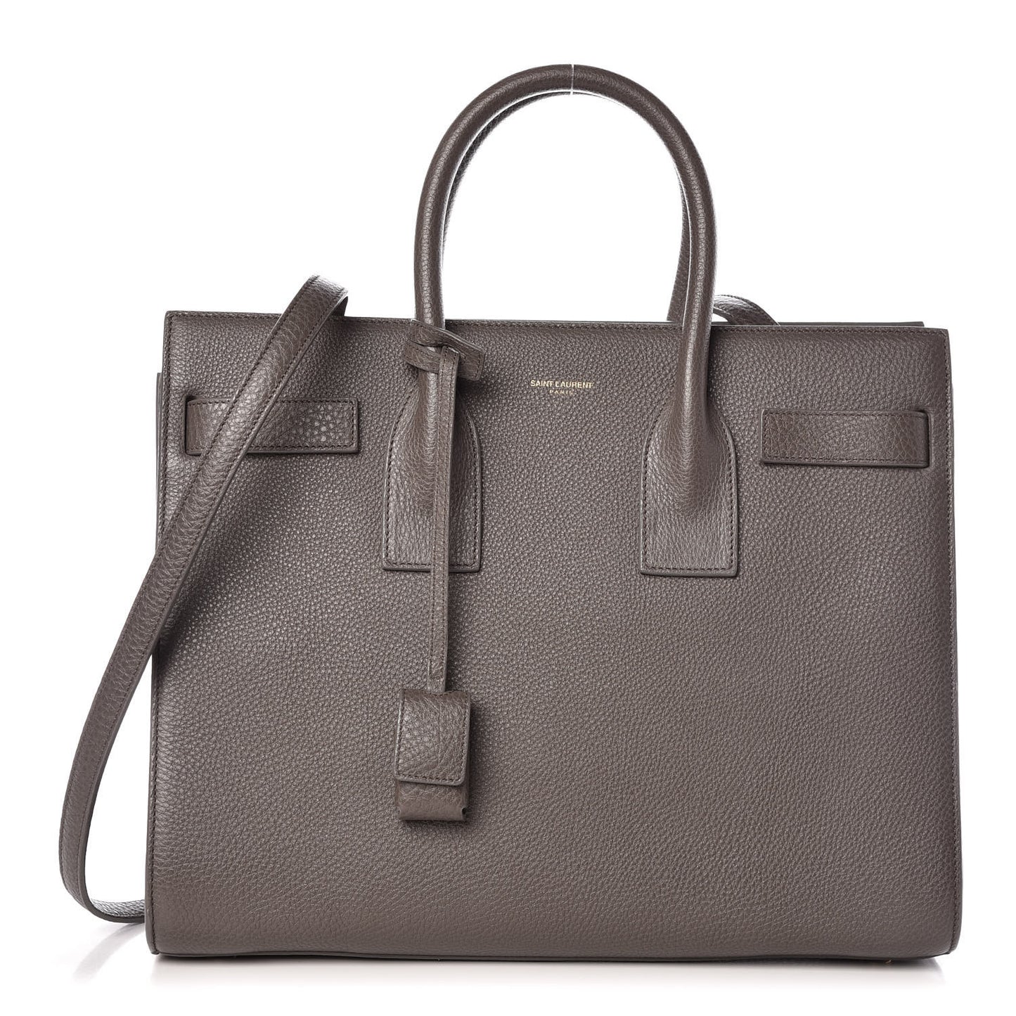 Grained Calfskin Small Sac De Jour Fog